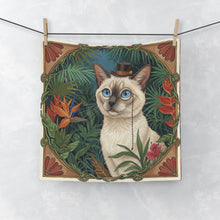 Load image into Gallery viewer, Vintage Siamese Cat Face Towel

