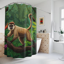 Load image into Gallery viewer, Tropical Rainforest Monkey Shower Curtain
