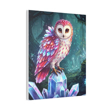 Load image into Gallery viewer, Crystal Forest Owl Canvas Art
