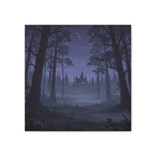 Load image into Gallery viewer, Spooky Haunted Forest Castle Canvas Wall Art
