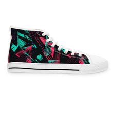 Load image into Gallery viewer, Abstract Neon Pattern Women&#39;s High Top Sneakers
