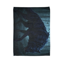 Load image into Gallery viewer, Dark Wolf Forest Blanket
