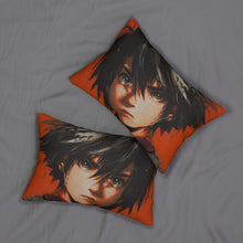 Load image into Gallery viewer, Anime Red Boy Face Portrait Lumbar Pillow
