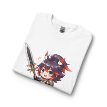 Load image into Gallery viewer, Chibi Fantasy Sword Female Warrior Long Sleeve Tee
