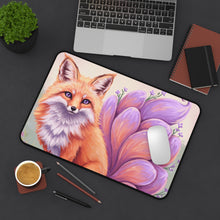 Load image into Gallery viewer, Fox Floral Desk Mat
