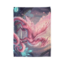 Load image into Gallery viewer, Pink Fantasy Fae Dragon Blanket
