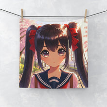 Load image into Gallery viewer, Cutie Anime Girl Face Towel
