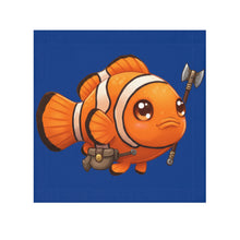 Load image into Gallery viewer, Cute Warrior Clownfish Face Towel
