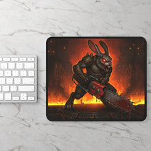 Load image into Gallery viewer, Evil Bunny with Chainsaw Gaming Mouse Pad
