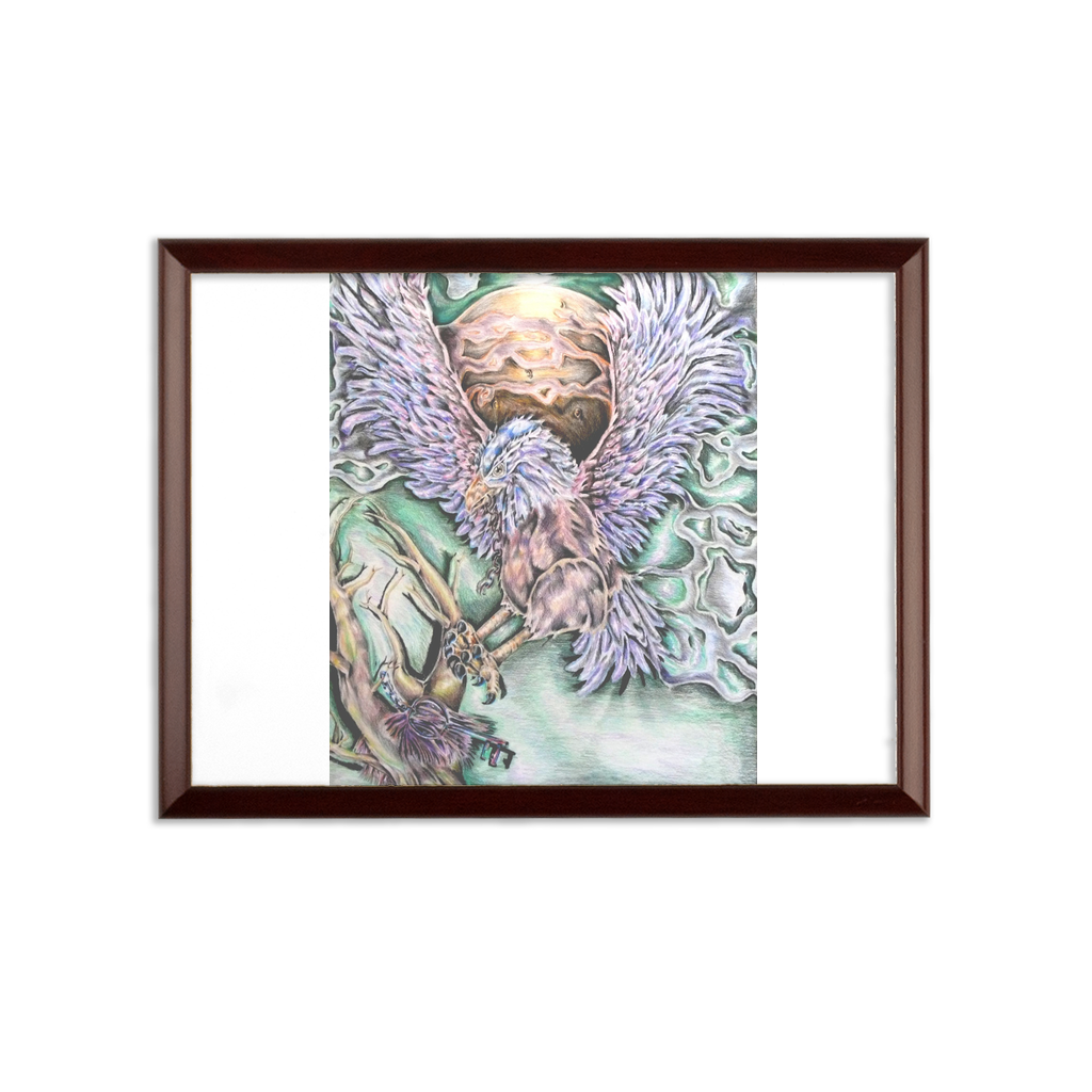 The Hawk Sublimation Wall Plaque