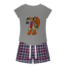 Load image into Gallery viewer, Angechardragon Women&#39;s Sleepy Tee and Flannel Short
