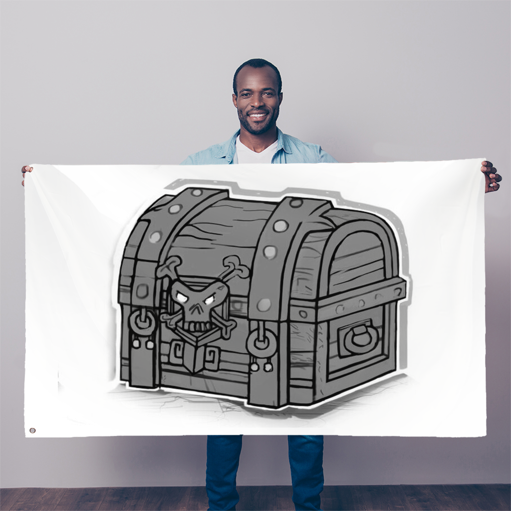 Pirate Chest Sublimation Flag