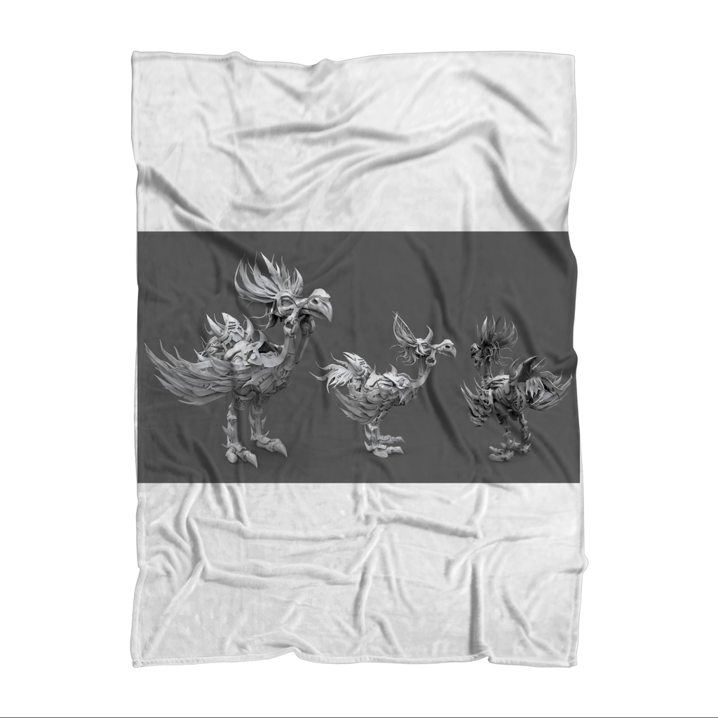 Squawkers the Ostrich Mount Sublimation Throw Blanket
