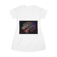 Load image into Gallery viewer, Wolf All Over Print T-Shirt Dress
