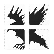 Load image into Gallery viewer, Crow Sublimation Coasters Pack of Four
