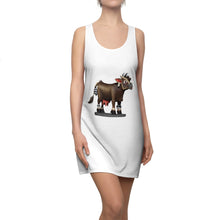 Load image into Gallery viewer, Dark Brown Cow Women&#39;s Cut &amp; Sew Racerback Dress
