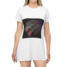 Load image into Gallery viewer, Wolf All Over Print T-Shirt Dress
