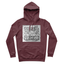 Load image into Gallery viewer, Tiger on a Couch Premium Adult Hoodie
