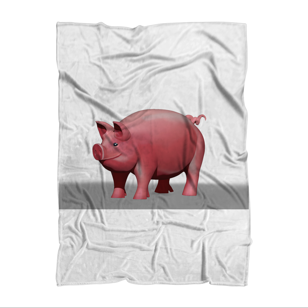 CG Pig Sublimation Throw Blanket