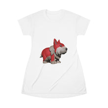 Load image into Gallery viewer, Red Dog All Over Print T-Shirt Dress
