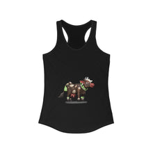 Load image into Gallery viewer, Dark Brown Cow Women&#39;s Ideal Racerback Tank
