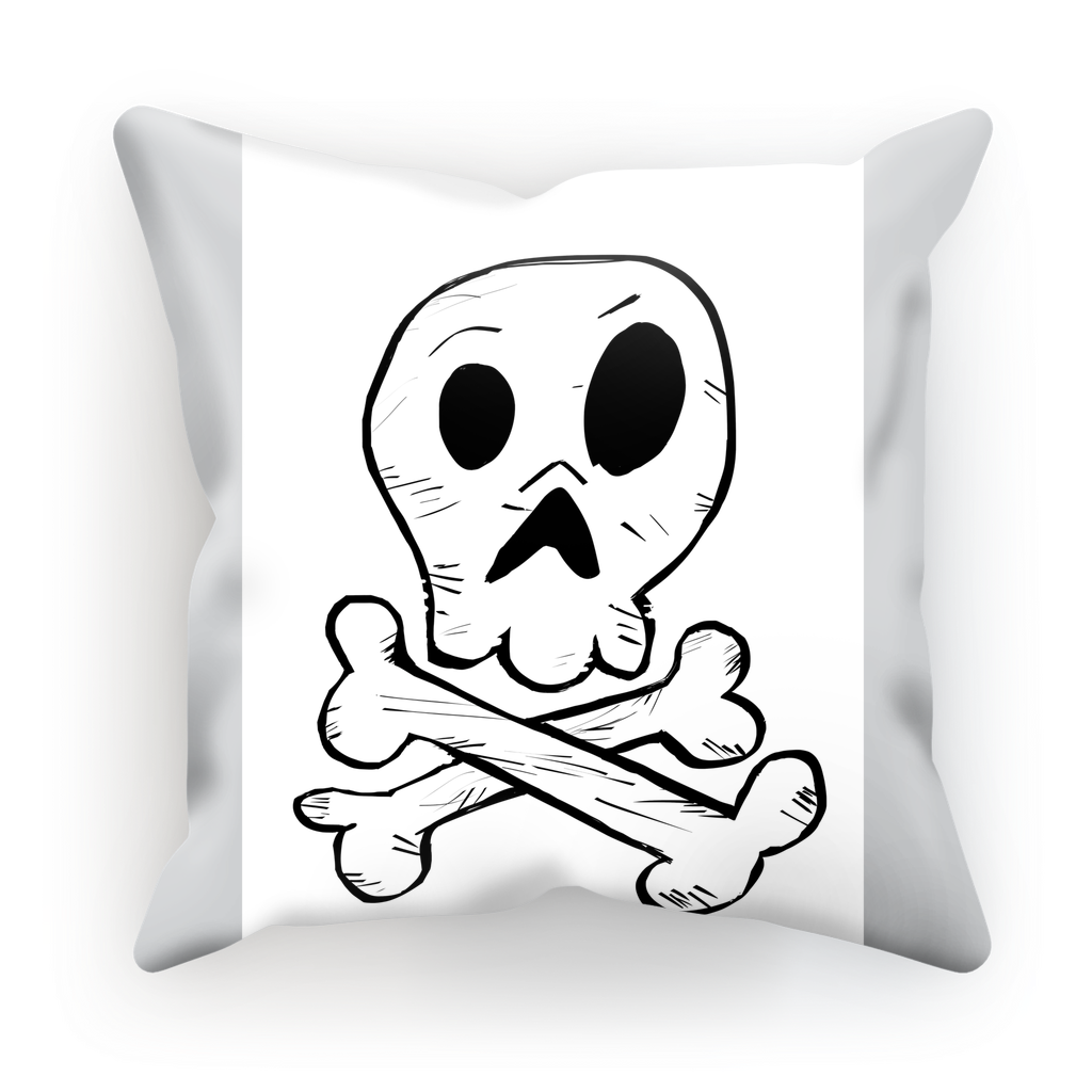 Skull and Cross Bones Sublimation Cushion Cover