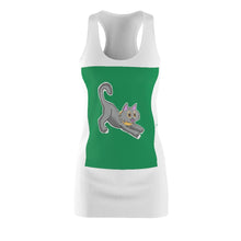 Load image into Gallery viewer, Grey Kitty Women&#39;s Cut &amp; Sew Racerback Dress
