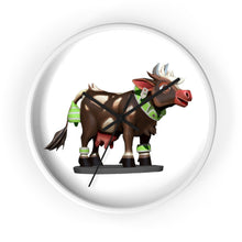 Load image into Gallery viewer, Brown Cow Wall clock
