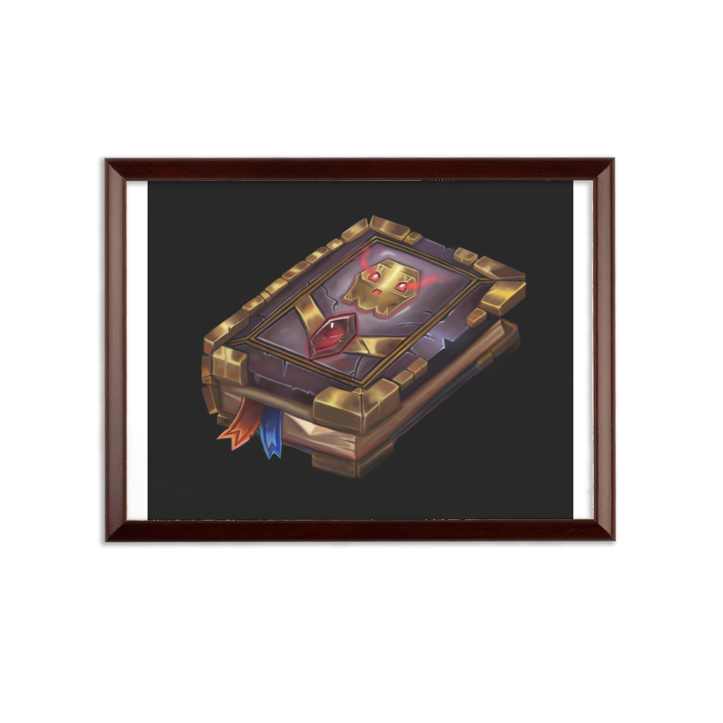 Death Spell Book Sublimation Wall Plaque