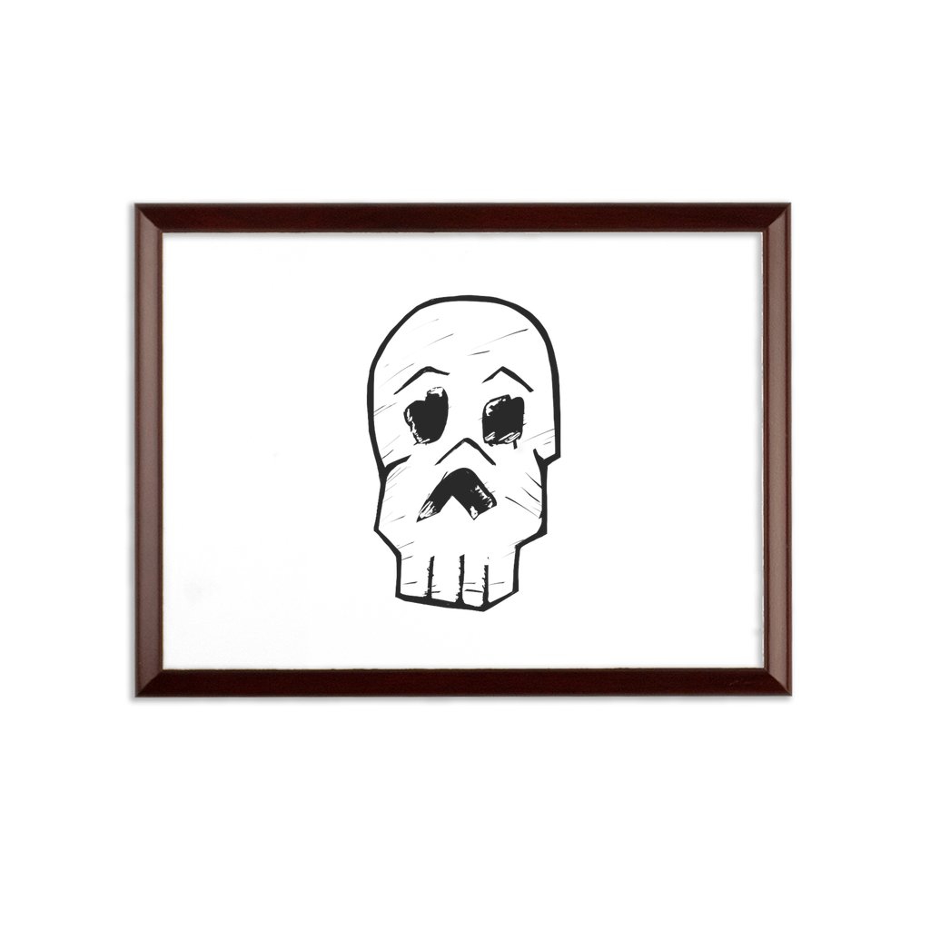 Skull and Cross Bones Sublimation Wall Plaque