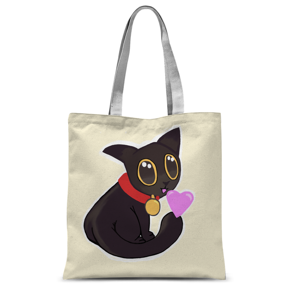 Cat Illustration Classic Sublimation Tote Bag