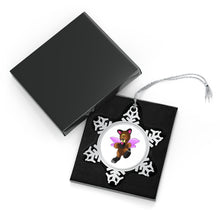 Load image into Gallery viewer, Angebear Pewter Snowflake Ornament
