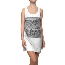 Load image into Gallery viewer, Tiger on a Couch Women&#39;s Cut &amp; Sew Racerback Dress
