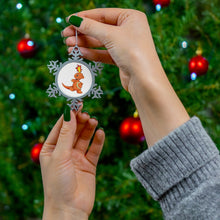 Load image into Gallery viewer, Angetapir Pewter Snowflake Ornament
