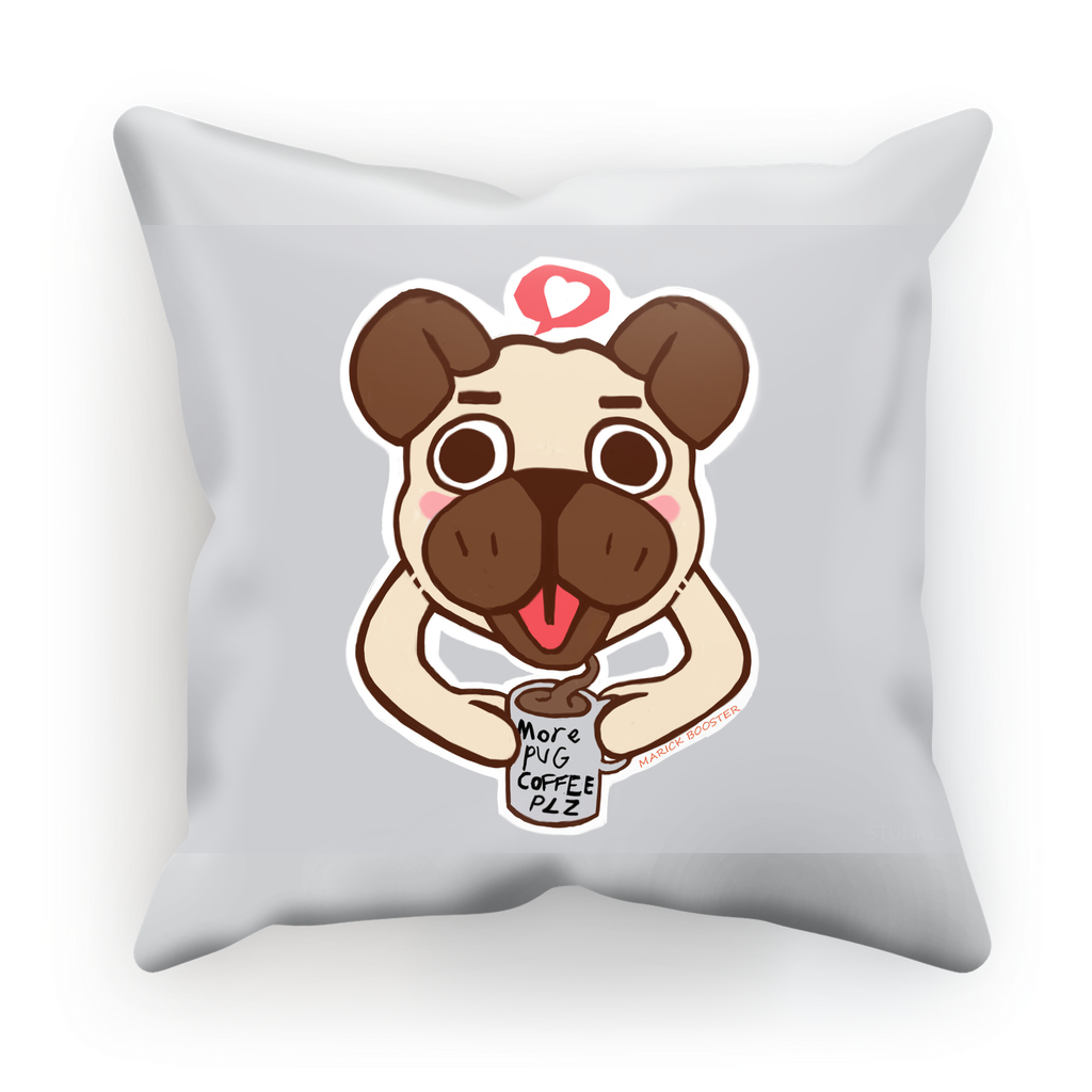 Pug Sublimation Cushion Cover