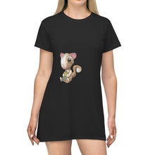 Load image into Gallery viewer, Squirrel All Over Print T-Shirt Dress
