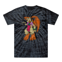 Load image into Gallery viewer, Angechardragon Tonal Spider Tie-Dye T-Shirt
