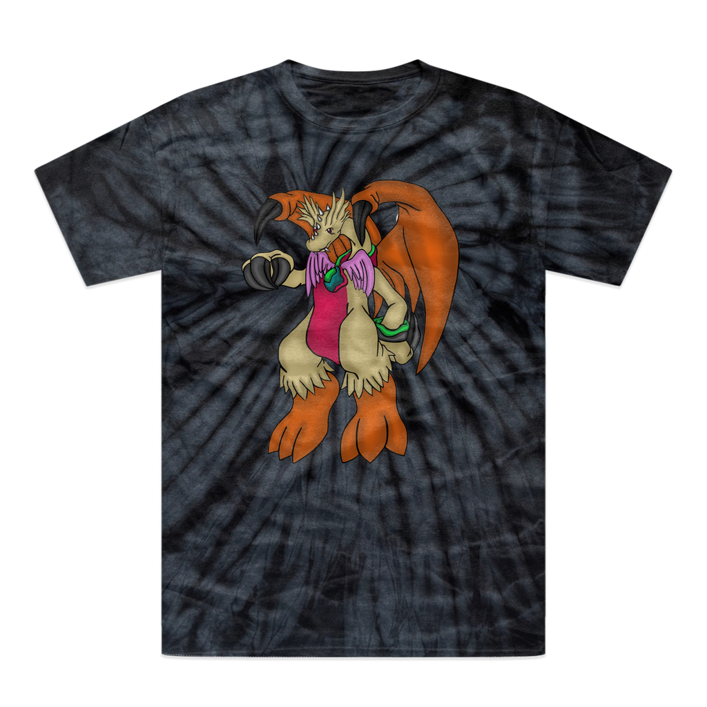 Angechardragon Tonal Spider Tie-Dye T-Shirt