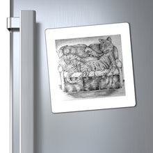 Load image into Gallery viewer, Tiger on a Couch Magnets
