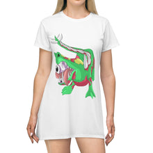 Load image into Gallery viewer, Crawnawsome All Over Print T-Shirt Dress
