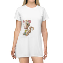 Load image into Gallery viewer, Squirrel All Over Print T-Shirt Dress
