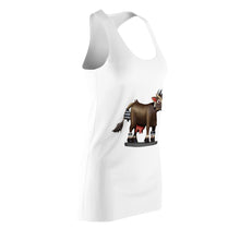 Load image into Gallery viewer, Dark Brown Cow Women&#39;s Cut &amp; Sew Racerback Dress
