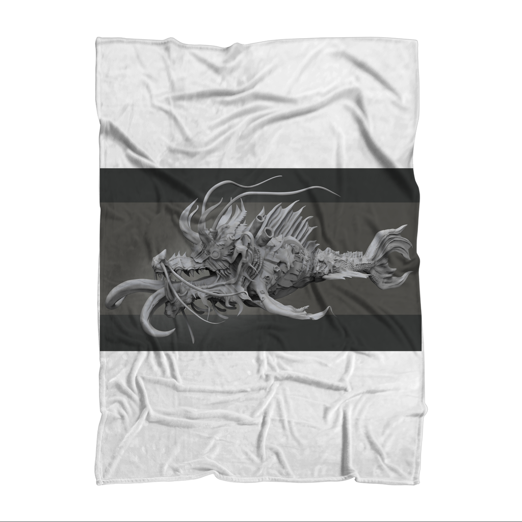 Ryuuk - The Fish Dragon God Sublimation Throw Blanket