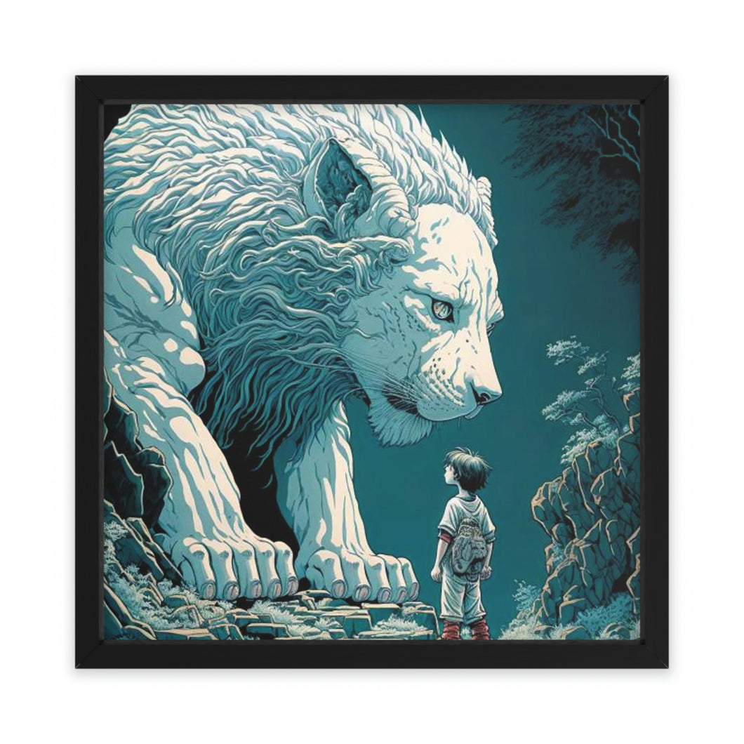 Lion Framed Poster