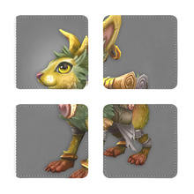 Load image into Gallery viewer, Yellow Amara Sublimation Coasters Pack of Four
