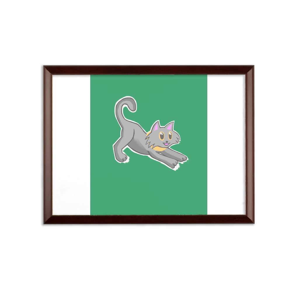 Cat Illustration Sublimation Wall Plaque
