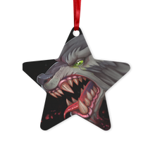 Load image into Gallery viewer, Wolf Metal Hanging Ornament
