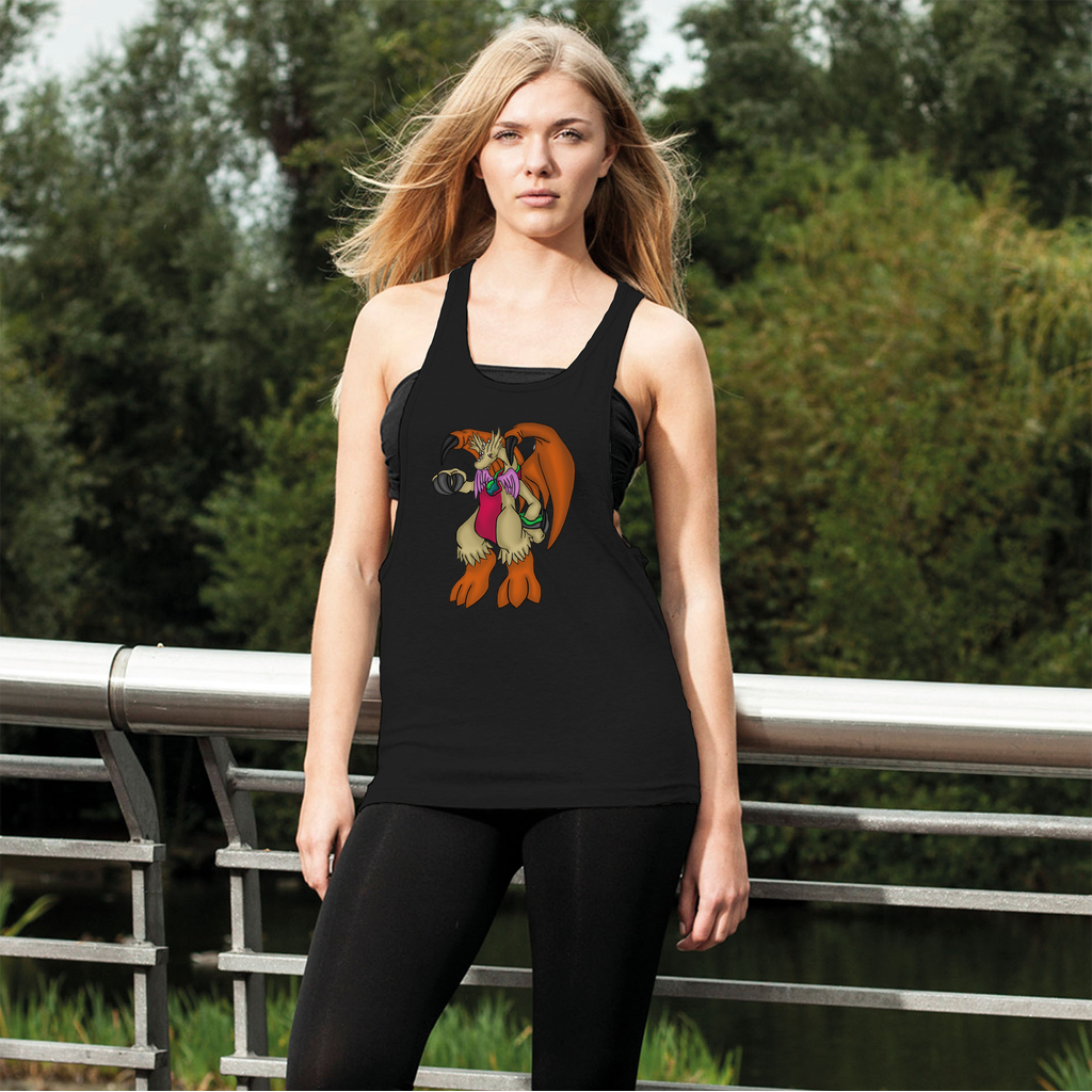 Angechardragon Women's Loose Racerback Tank Top