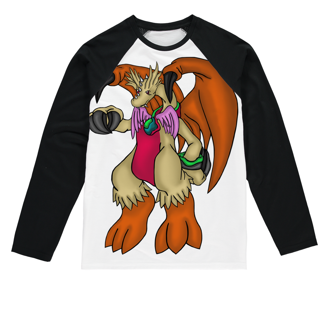 Angechardragon Sublimation Baseball Long Sleeve T-Shirt