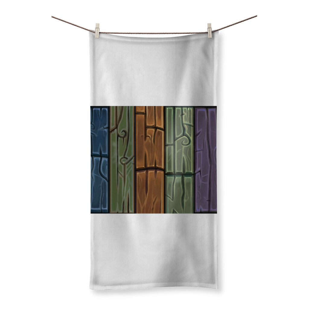 Wooden Plank Sublimation All Over Towel